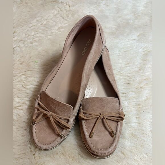 Aldo Women's Moccasins in Soft Tan Suede - Picture 1 of 7